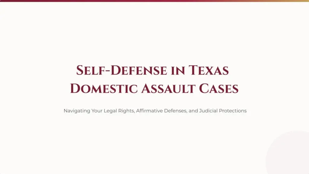 Can Self-Defense Be Used in a Domestic Assault Case in Texas? 5 texas criminal defense attorney analyzing legal case files on self-defense strategies in fort bend county domestic assault charges.